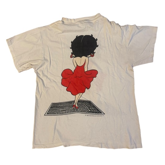 VTG 1985 Betty Boop T-Shirt Size Osfa Single Stitch King Features Syndicate RARE - Picture 2 of 8